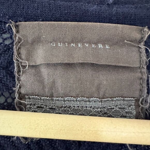 Anthropologie Guinevere Short Sleeve Cashmere Blend Cardigan Sweater Blue Large‎ - Picture 4 of 8